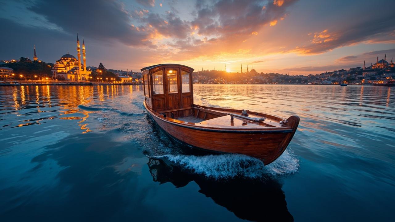Bosphorus Ferry at Dusk